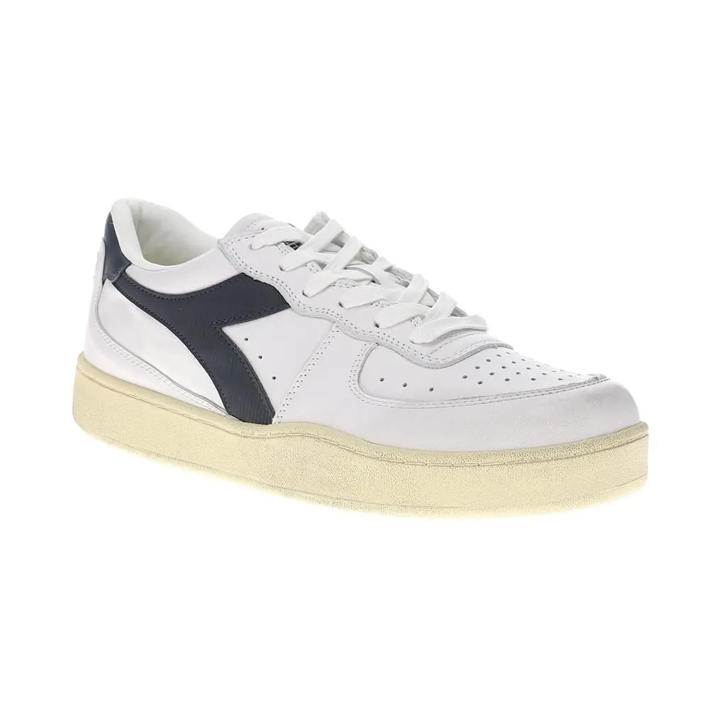 Diadora shoes - diadora Mi Basket Low Used Lace Up - 181233-C4656 - White 0