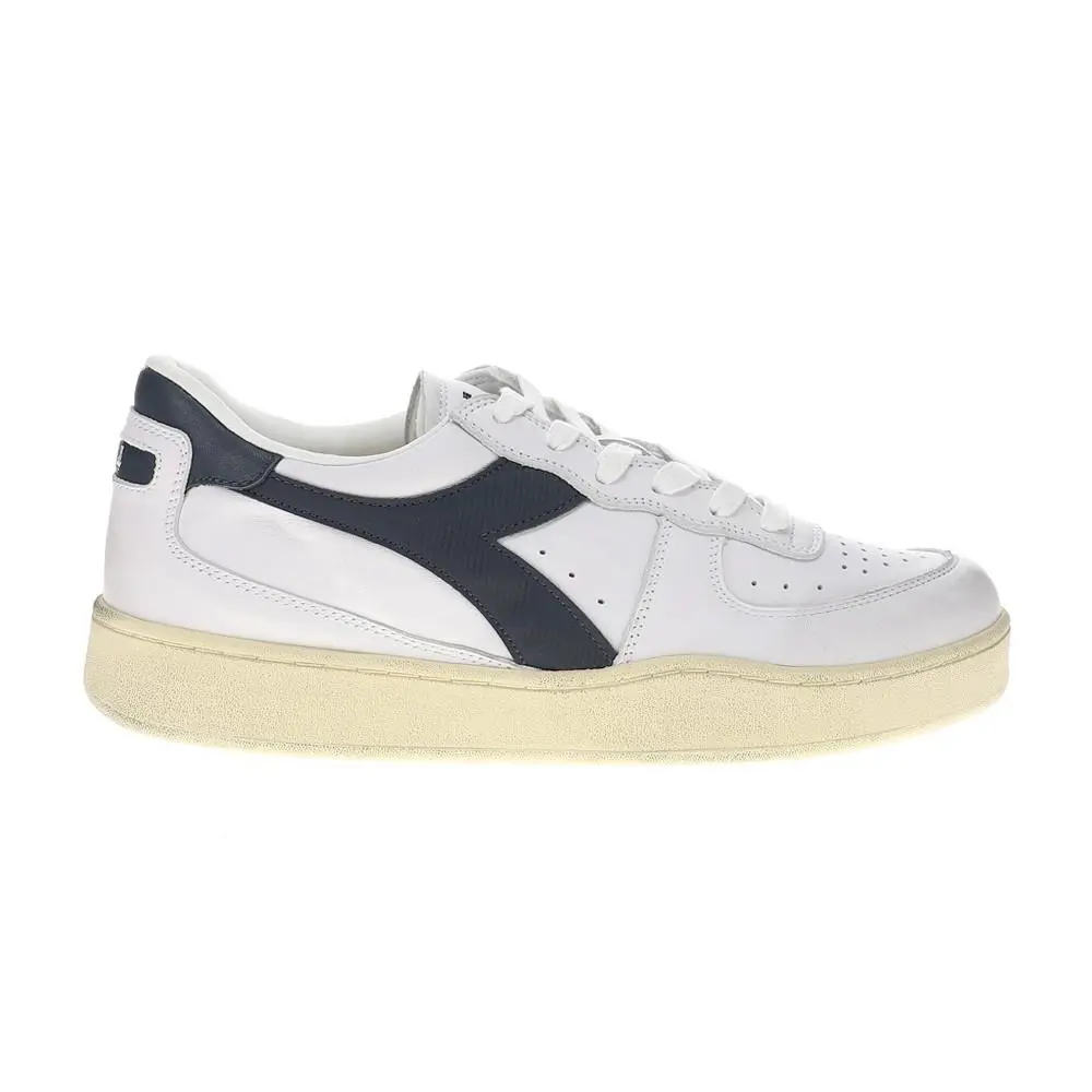 Diadora shoes - diadora Mi Basket Low Used Lace Up - 181233-C4656 - White 4