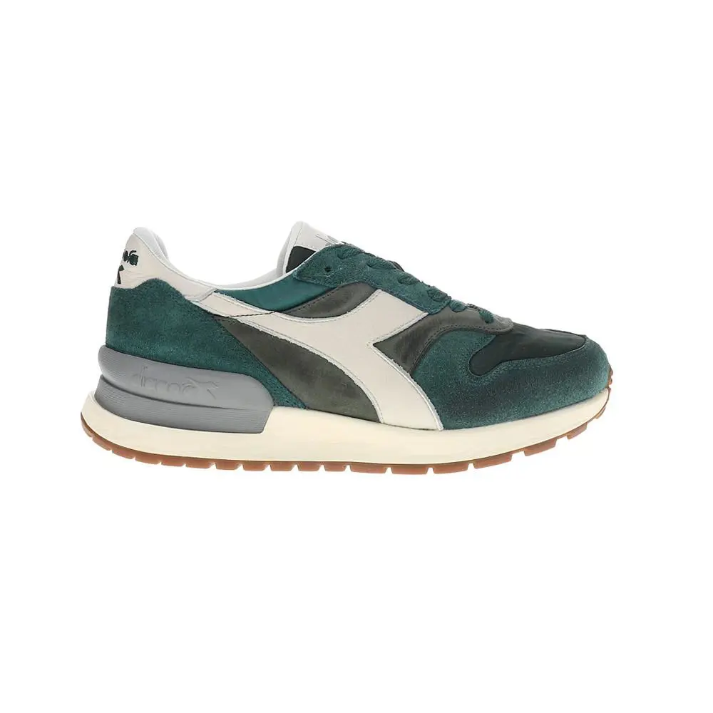 Diadora Conquest Nubuck Lace Up Mens Green Sneakers Casual Shoes 180894-70145 - Green