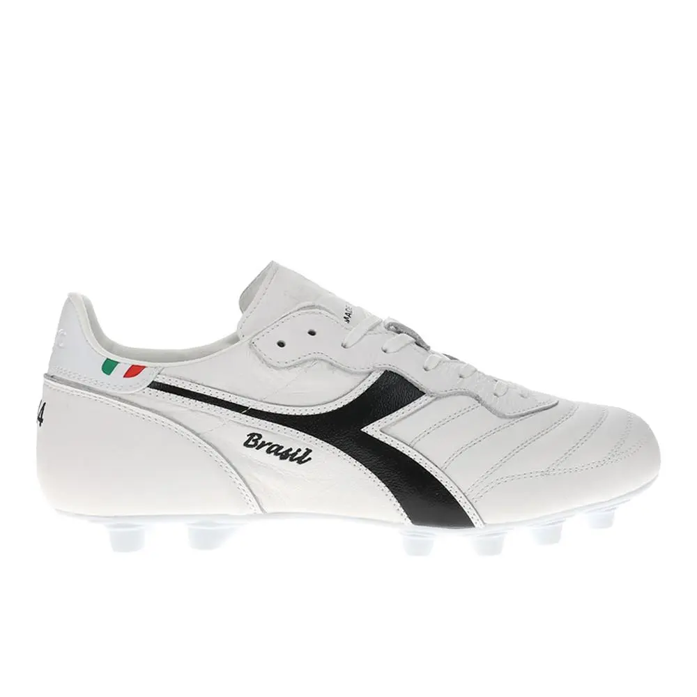 Diadora shoes - diadora Brasil Ita Og Lt Plus Mdpu Soccer Cleats - 180727-C0351 - White 4