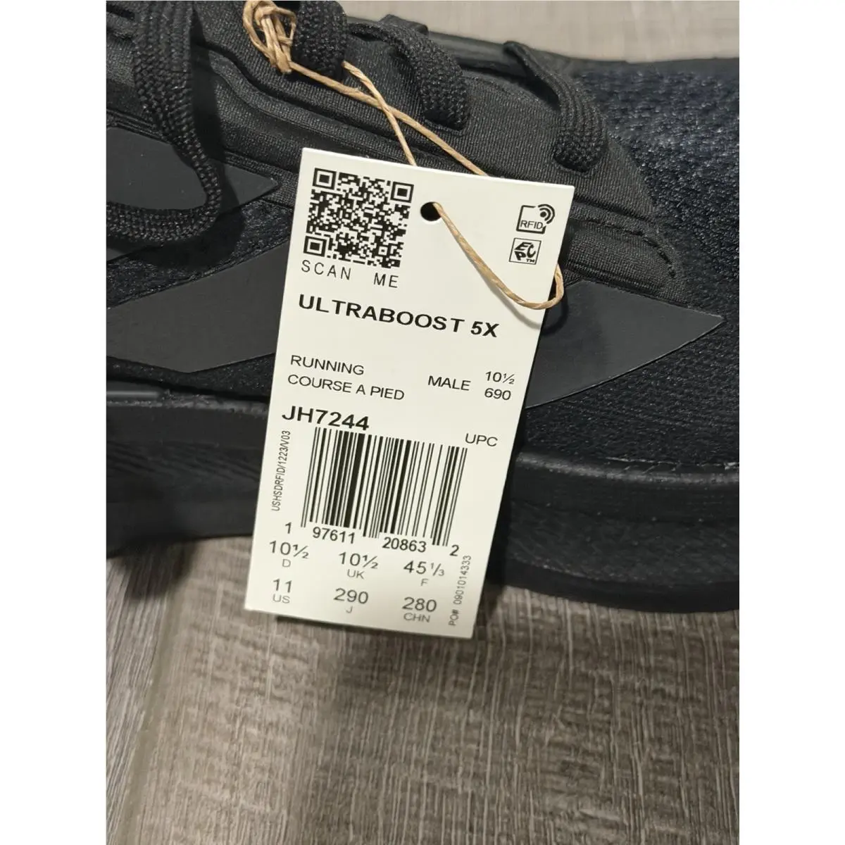 Adidas shoes - adidas UltraBoost X - UltraBoost - JH7244 - Black (UPC: 197611208632) 9