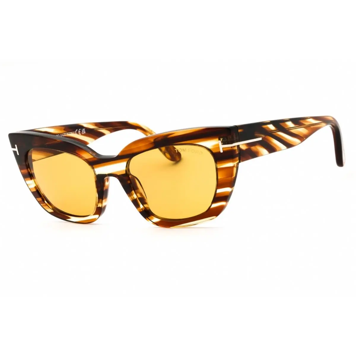 FT1190 53E Sunglasses Blonde Havana Frame Brown Lenses 53mm by Tom Ford