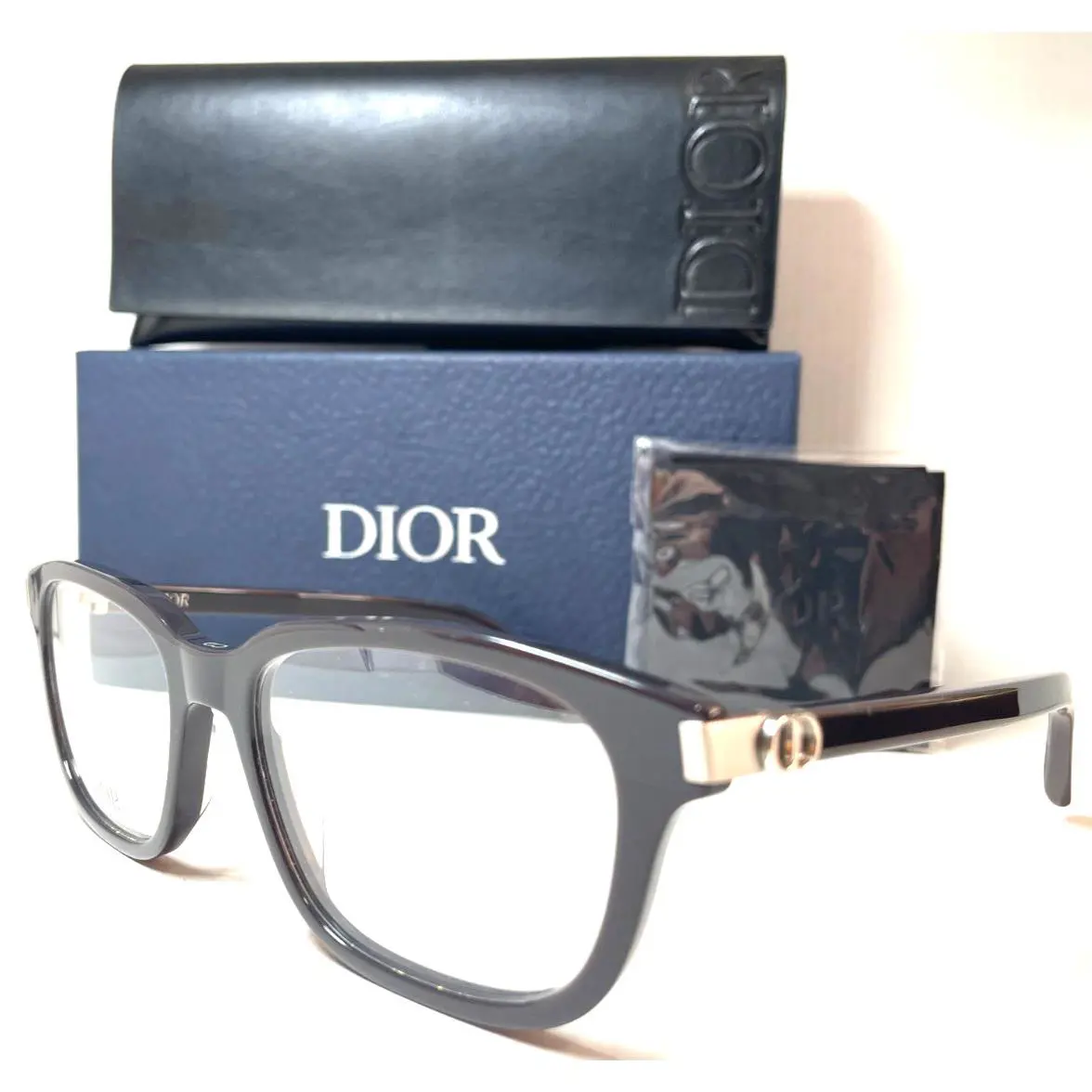 Christian Dior CD Icono S3I 4500 Dark Grey Silver Eyeglasses 56-19