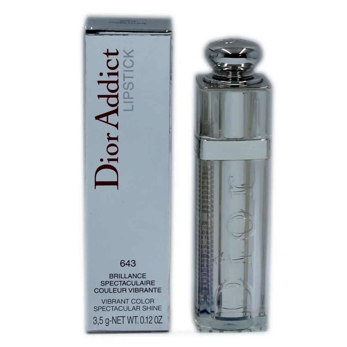 Dior Addict Lipstick Vibrant Color Spectacular Shine 3.5G 643-DIABLOTINE