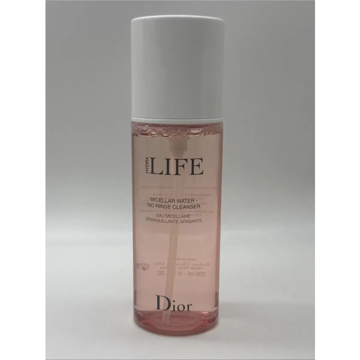 Dior Hydra Life Micellar Water No Rinse Cleanser 6.7oz Nwob E1