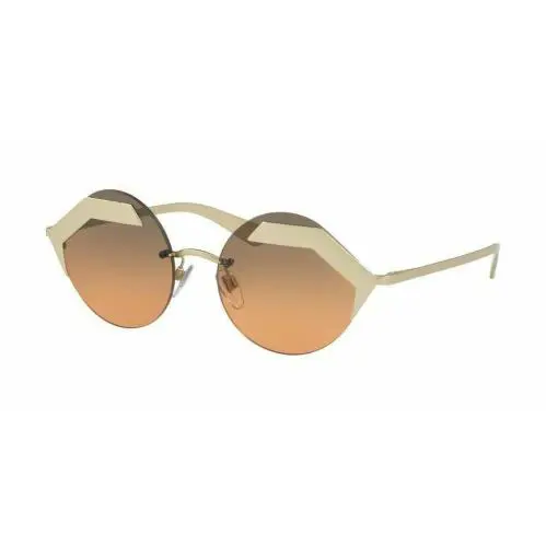 Bvlgari BV6089 202218 55 Matte Pale Gold Frame Orange Gradient Grey Lens