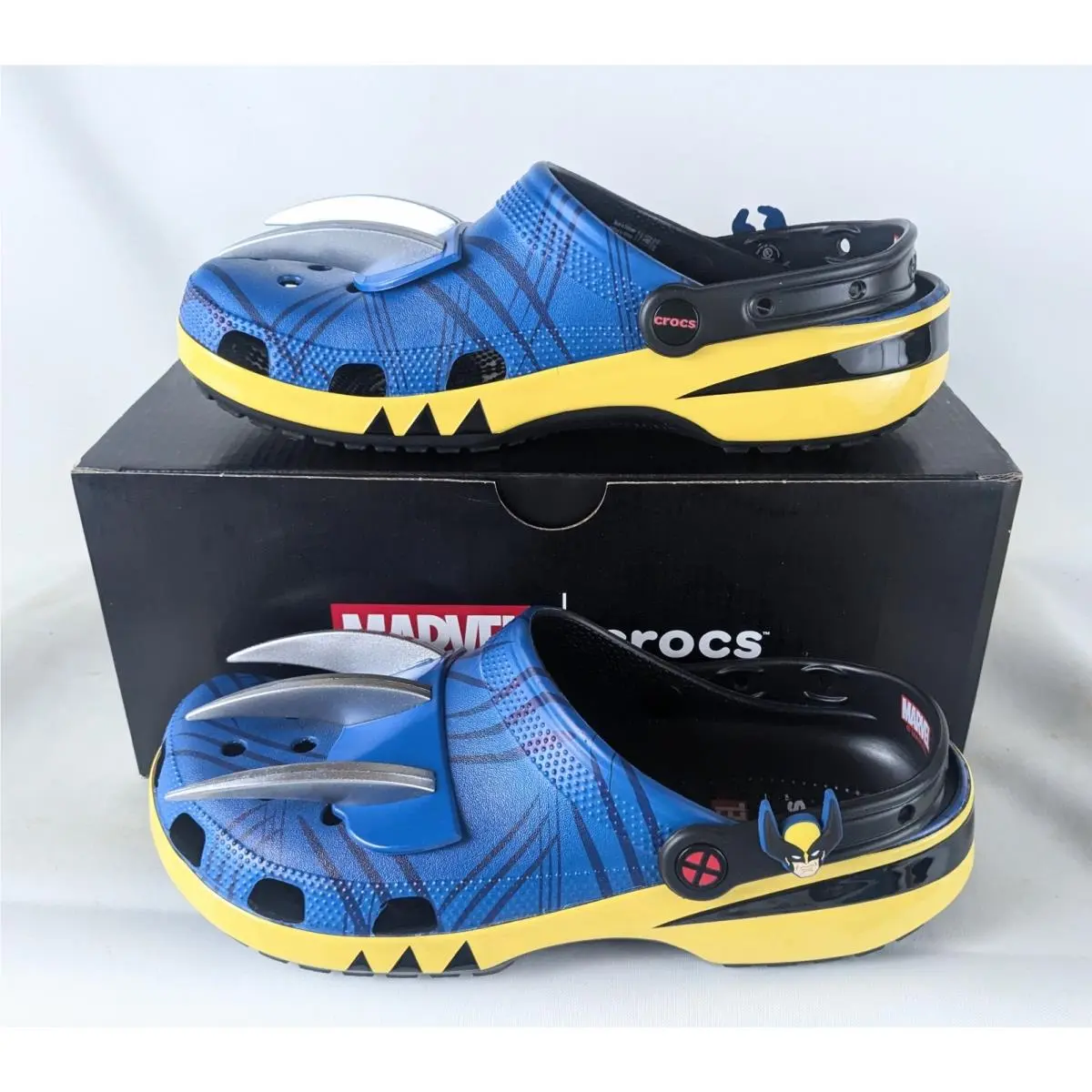 Marvel Crocs `wolverine` Classic Clogs Mens Size 10 Shoes 211779-90H