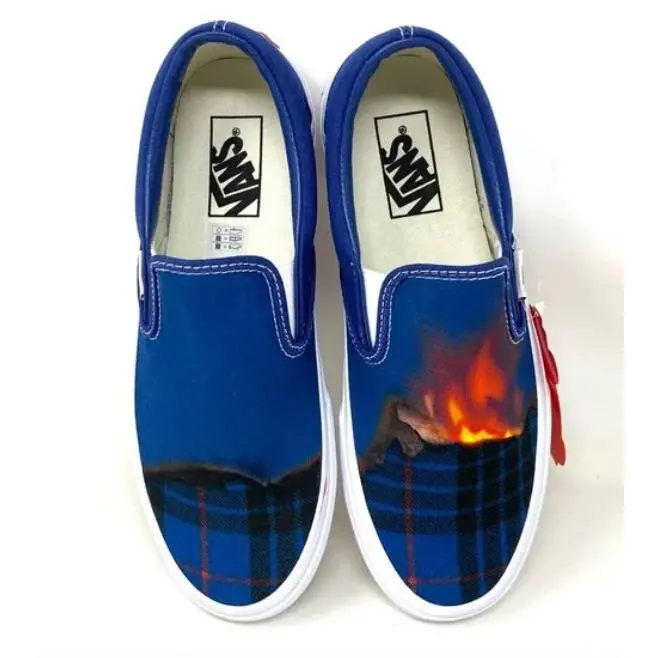Vans shoes - VANS CLASSIC SLIP ON - CLASSIC SLIP - VN000XG81P4 - Blue 0