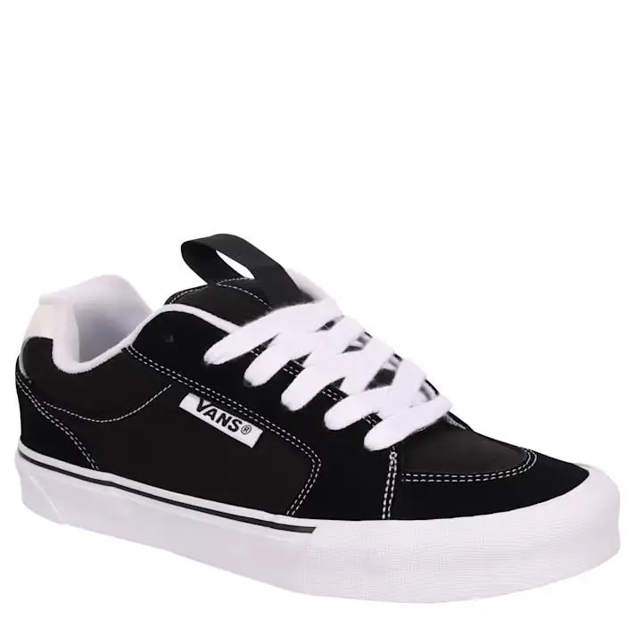 Vans Chukka Push Waffle Classic Mens Retro Low Top Casual Skate Shoes Sneakers - Black