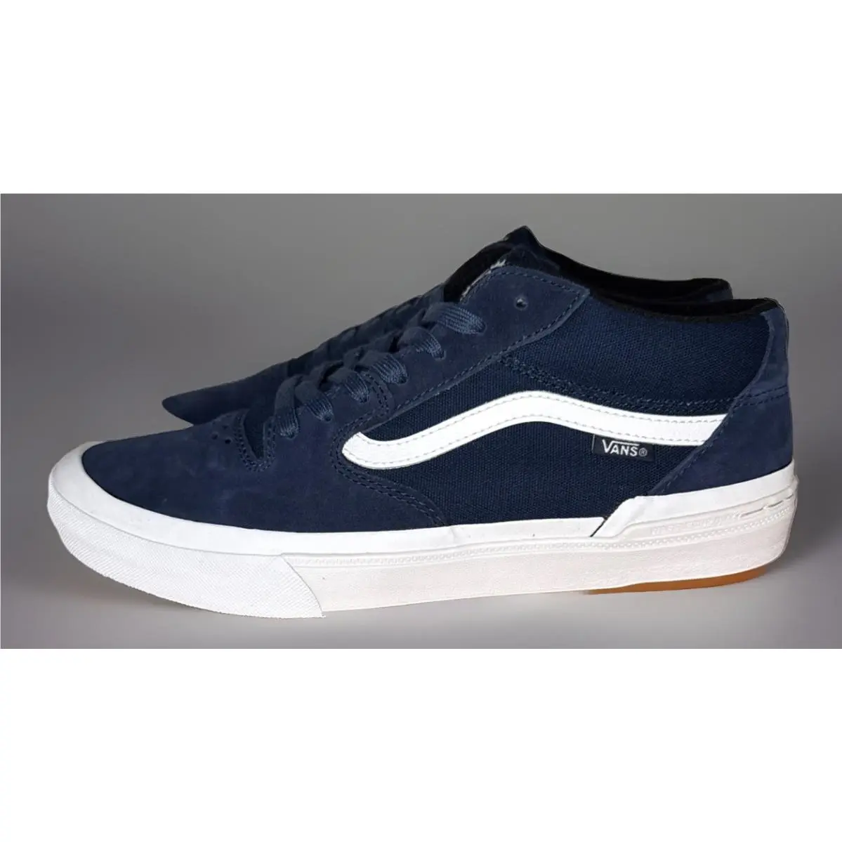 Vans Bmx Style 114 Men’s Skate Shoes Half Cab Navy Blue White Gum Size 6.5