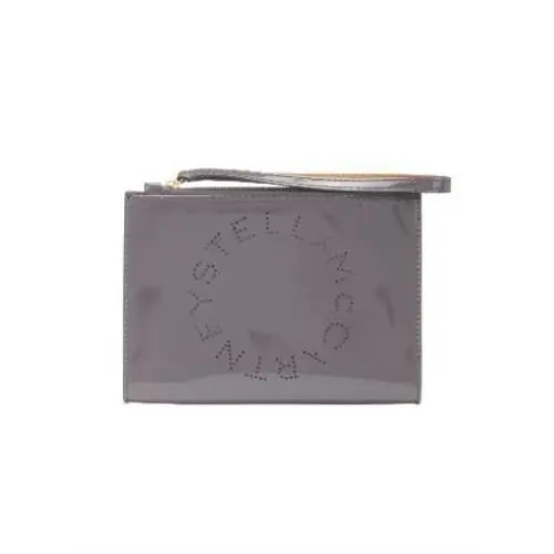 Stella Mccartney Clutch Bag Logo 502892-W8405-1401 Caviar by Stella McCartney