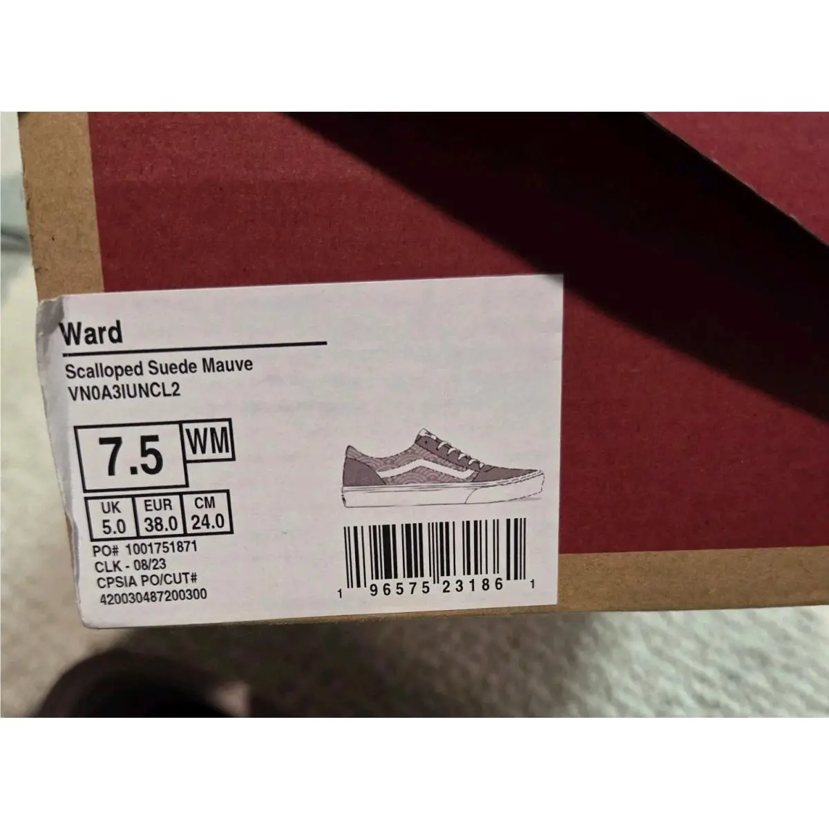 Vans shoes - VANS Ward - Ward - VN0A3IUNCL2 - Mauve 1