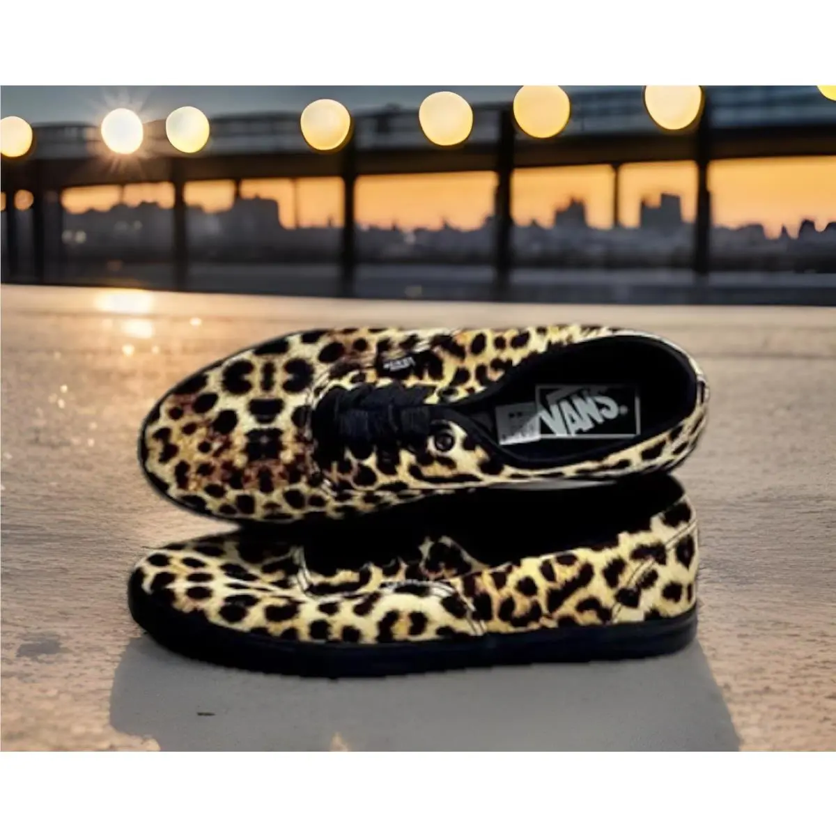 Vans shoes - VANS Off The Wall - Off The Wall - LEOPARD WITH BLACK (UPC: 0197643177012) 5