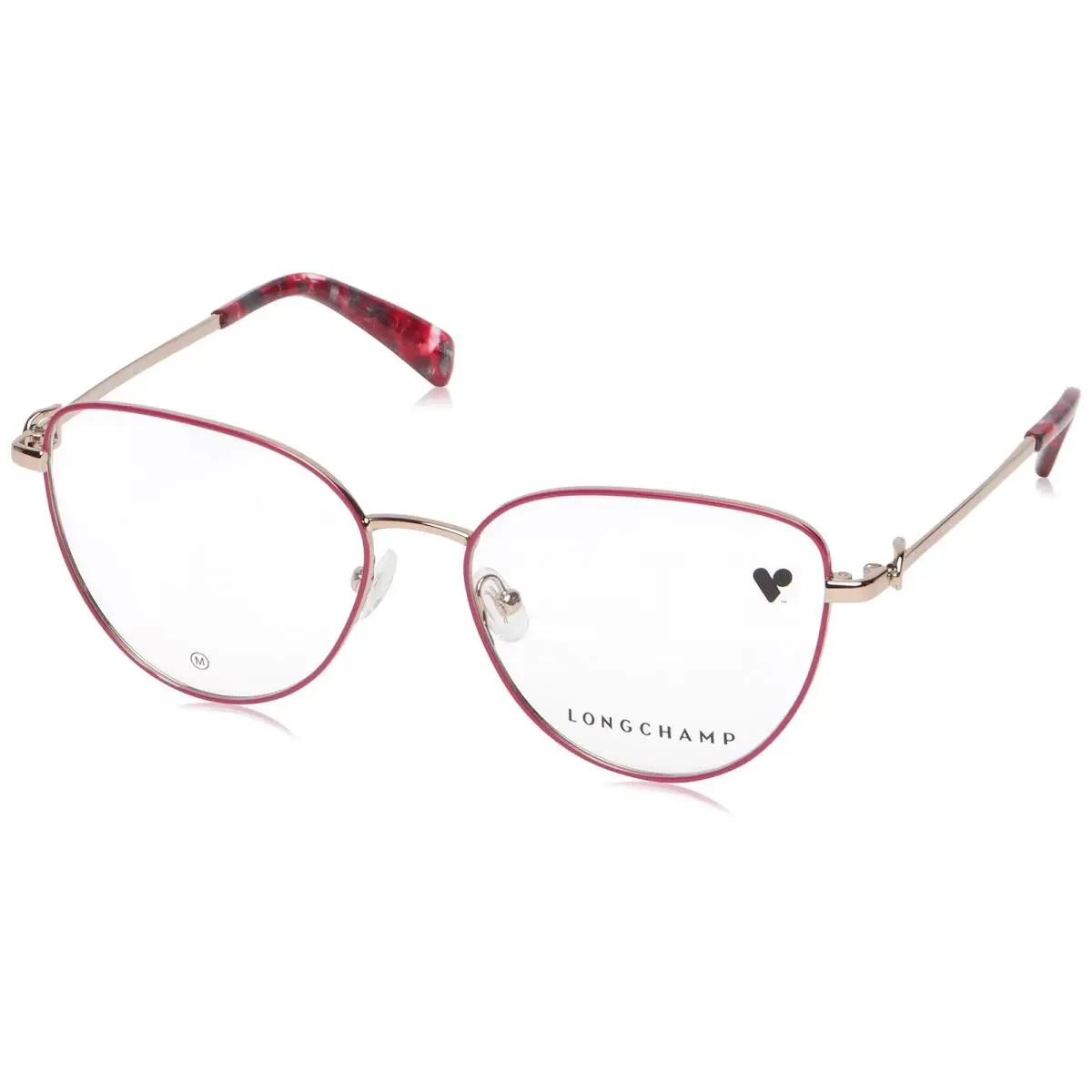 Longchamp LO-2158 718 Rose Gold Red Eyeglasses 54/16/140