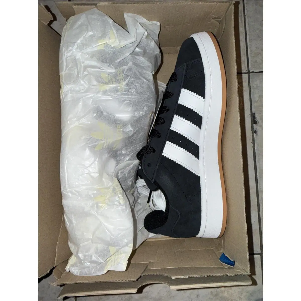Originals Campus 00s Core Black White HQ6638 Size 7Y Womens Kids by Adidas
