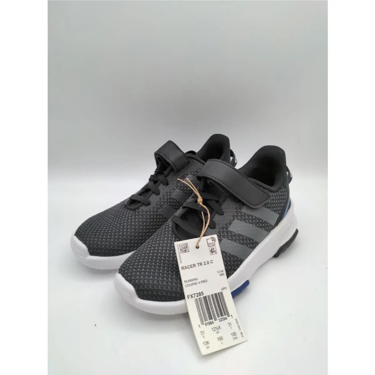 Adidas Racer 2.0 Kids Black/grey/white US Size 13K