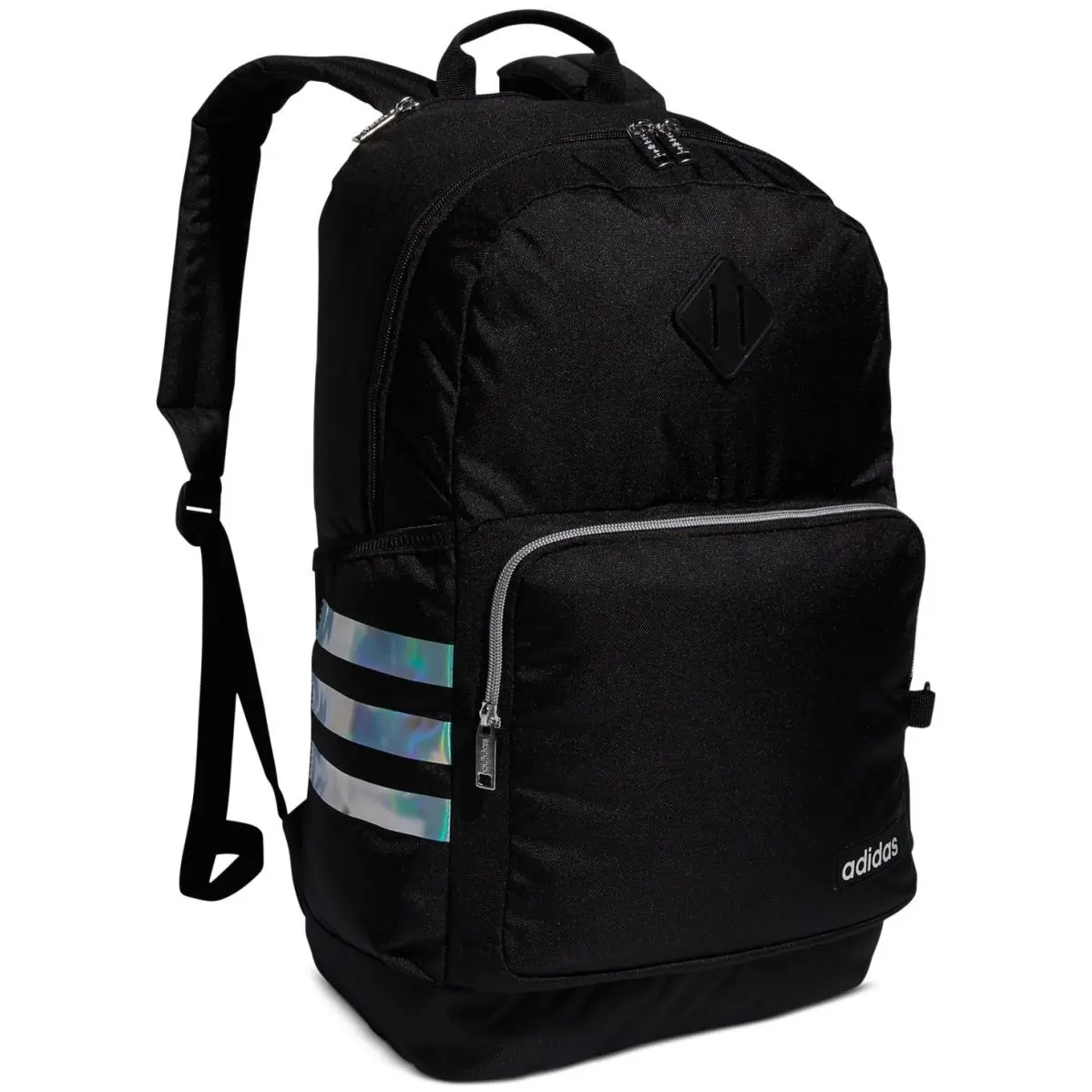 Adidas X1715 Black Snowglobe One Size Classic 3-Stripes Backpack
