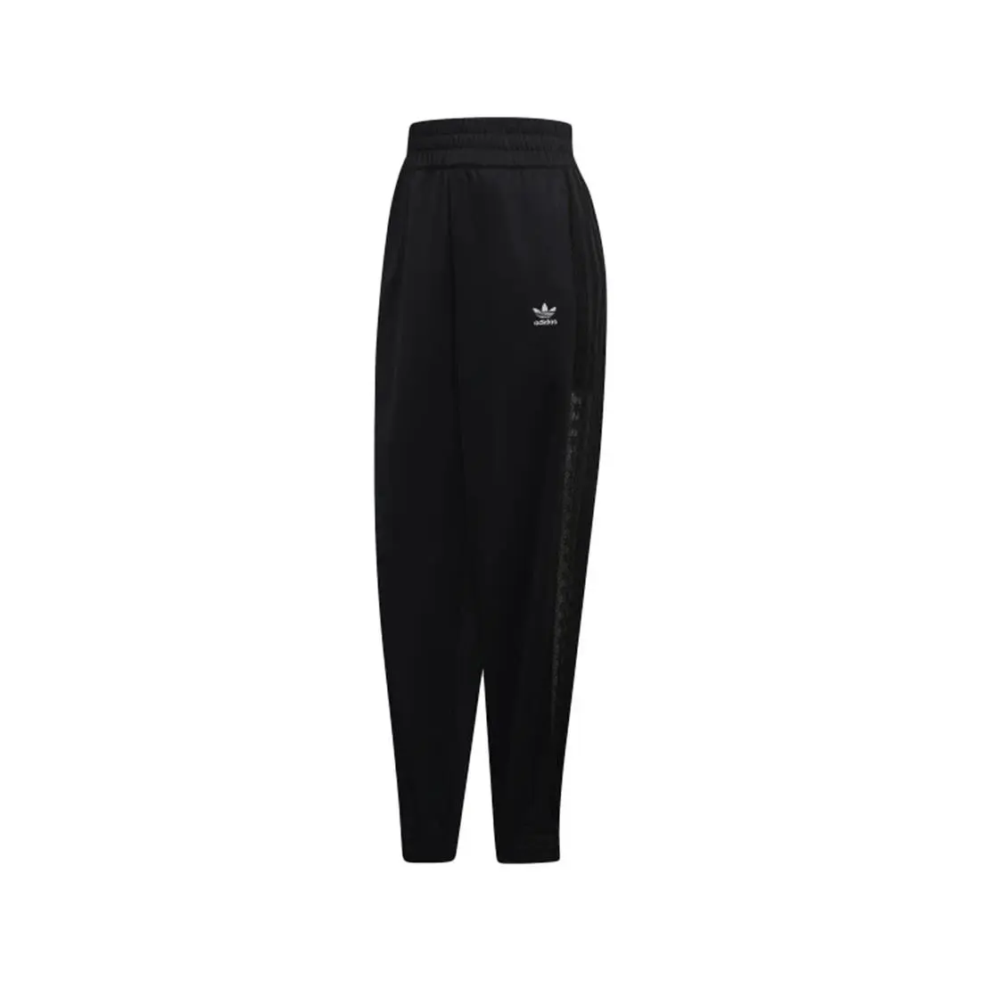 Adidas Originals Lace-trimmed Womens Active Pants Size M Color: Black