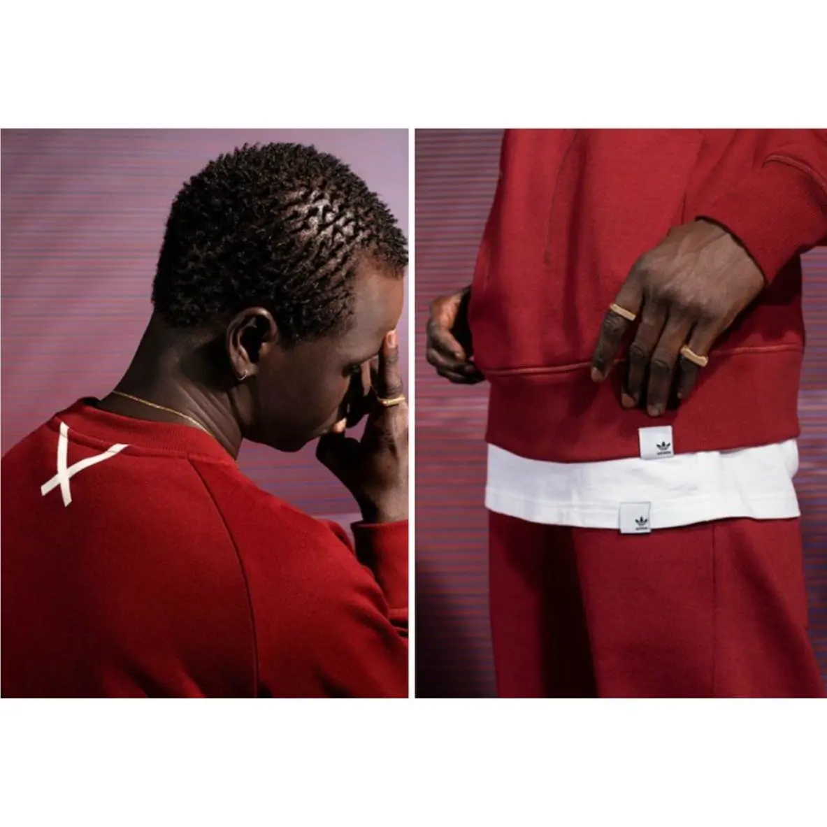 Adidas Limited Edition Xbyo S. Nakamura Large Burgundy Full Zip Track Jacket