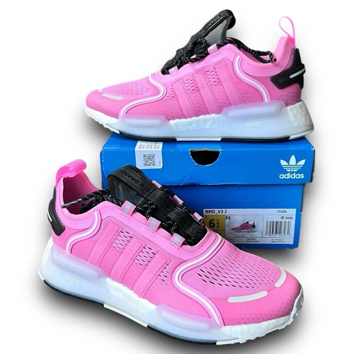 Adidas - Nmd V3 Juniors Shoes W/boost - Youth Size 5.5 - Beam Pink - Pink
