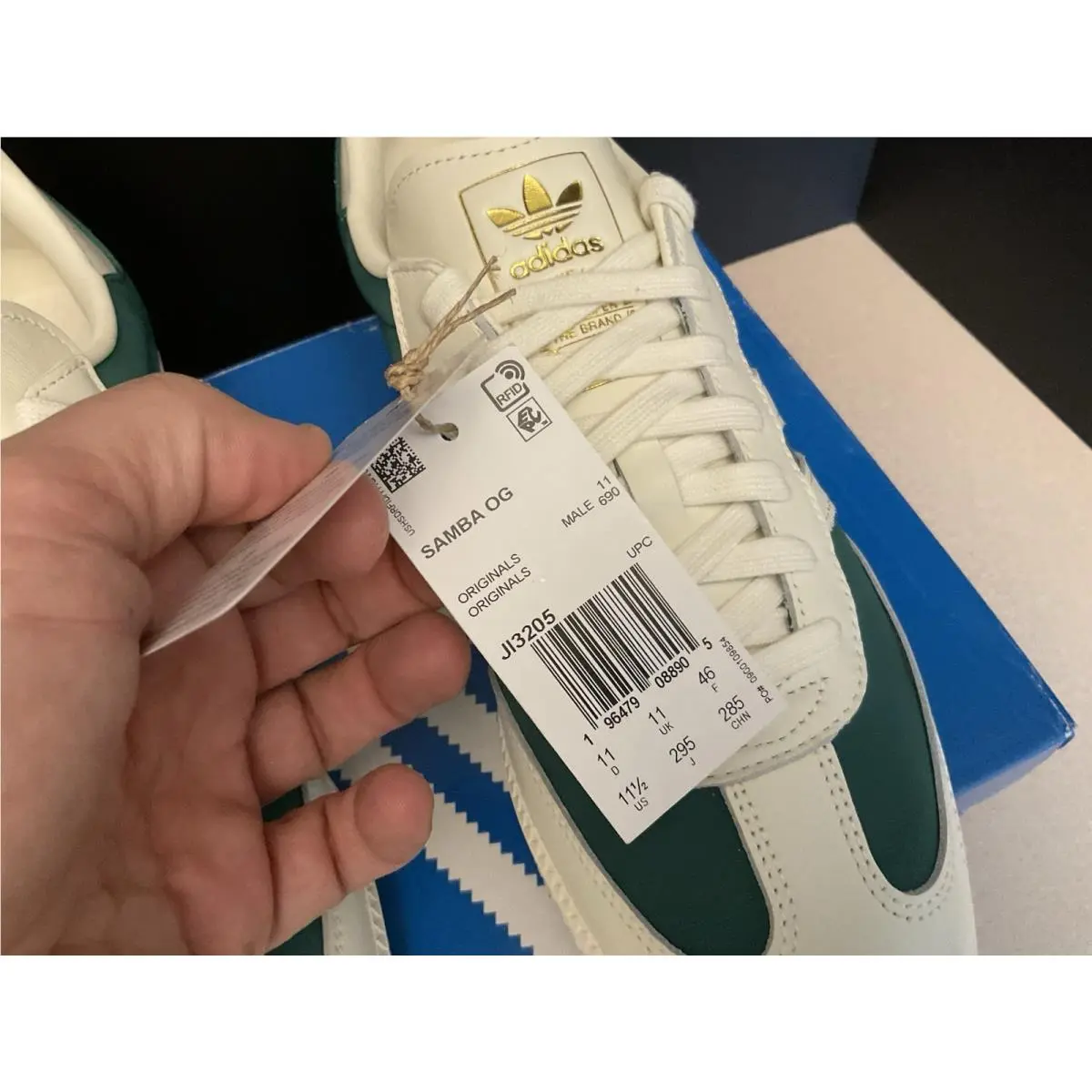 Adidas shoes - adidas Samba OG - Samba - Off White/Off White/Collegiate Green 0