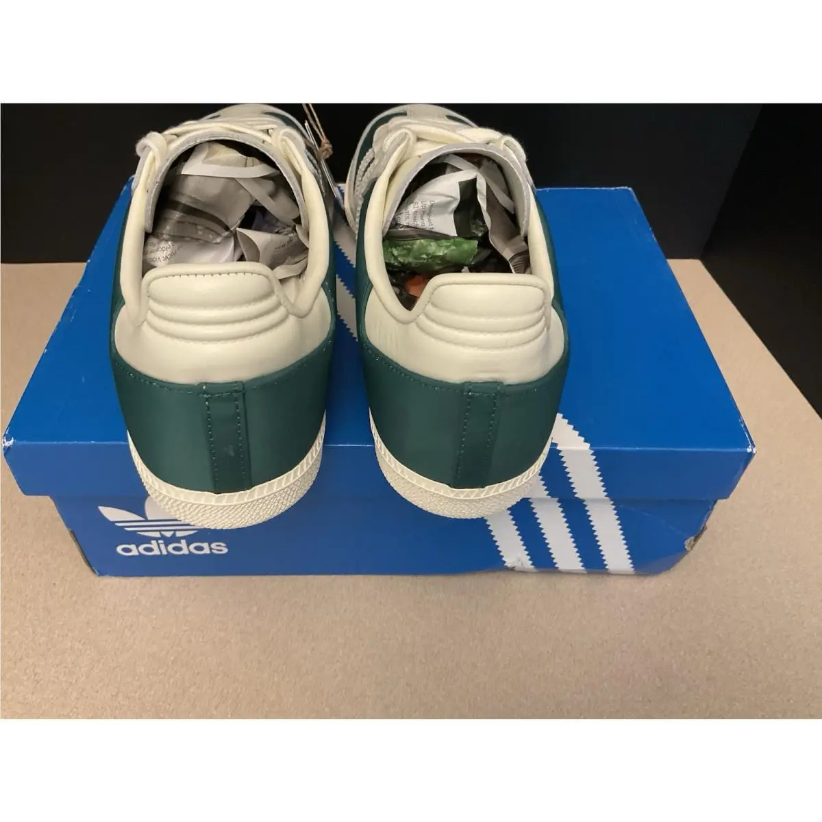 Adidas shoes - adidas Samba OG - Samba - Off White/Off White/Collegiate Green 6