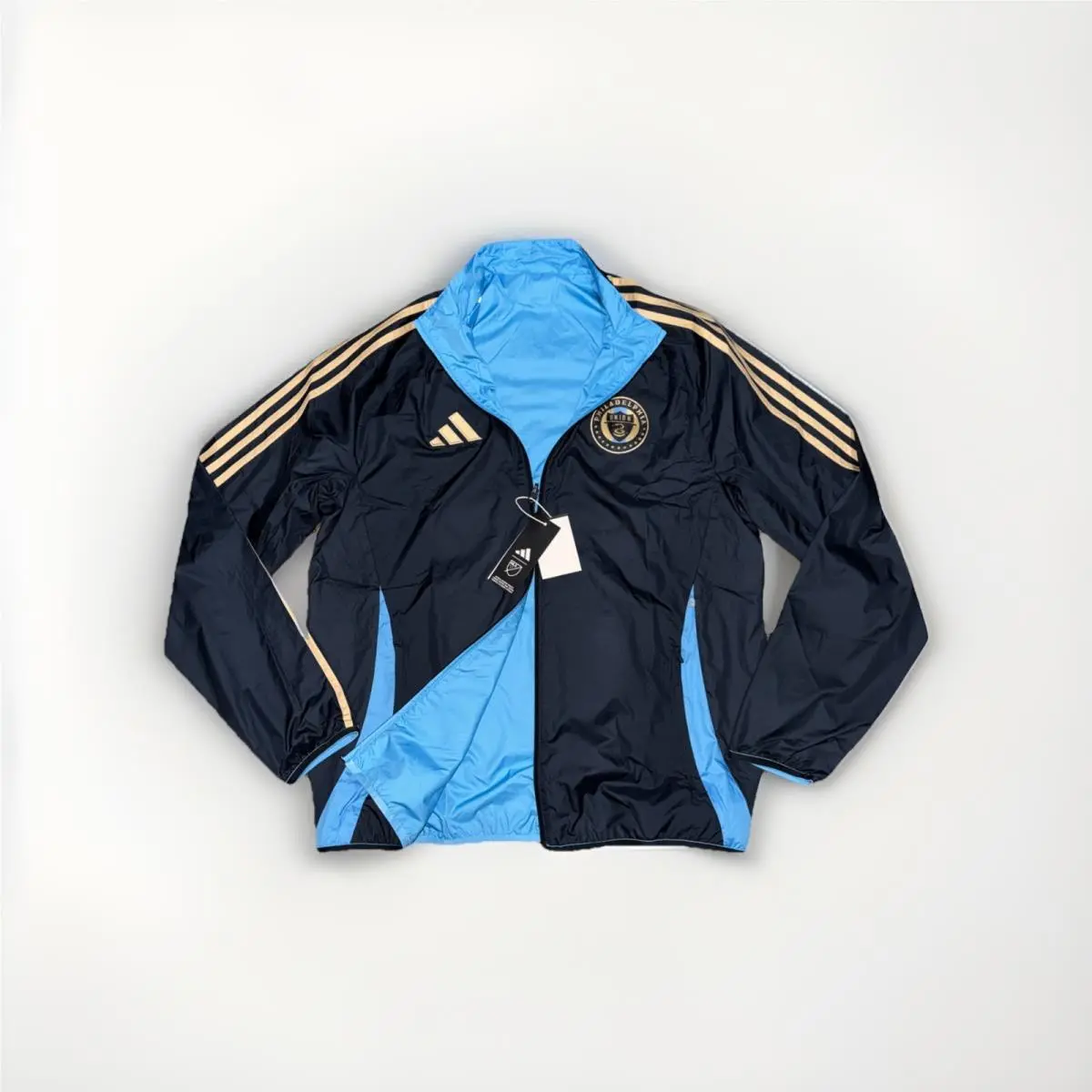 Adidas Men’s Mls Philadelphia Union Reversible Anthem Jacket Size Large