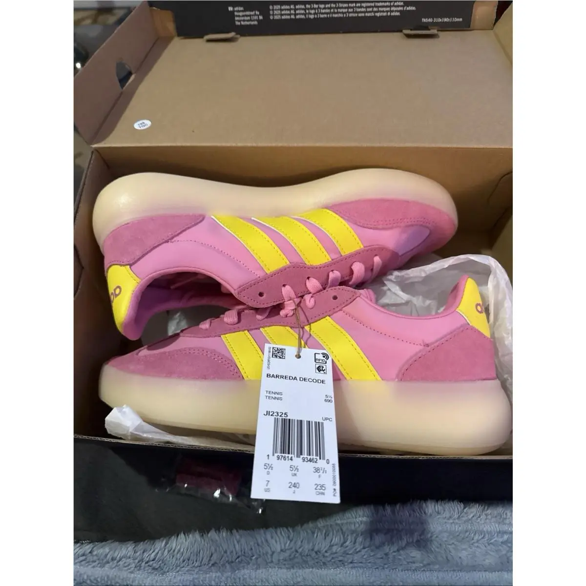 Adidas shoes - adidas Barreda Decode - Barreda Decode - JI2325 - Pink And Yellow (UPC: 0197614934712) 5