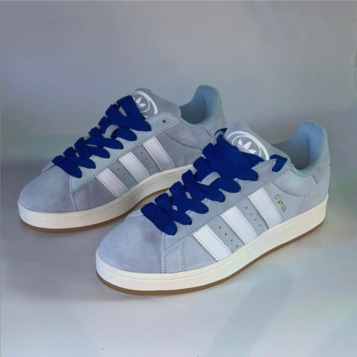 Adidas Men`s Campus 00’s Gray and Blue Athletic Shoes Size 9