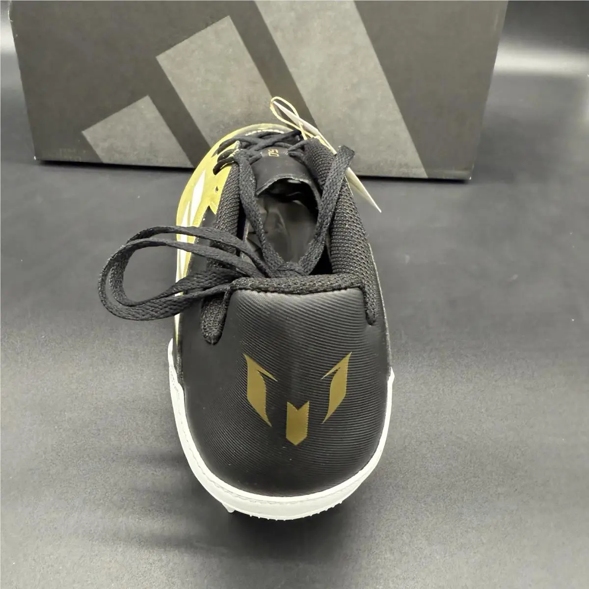 Adidas shoes - adidas F50 Club FXG Messi - IG9331 - Gold / Black / White 1