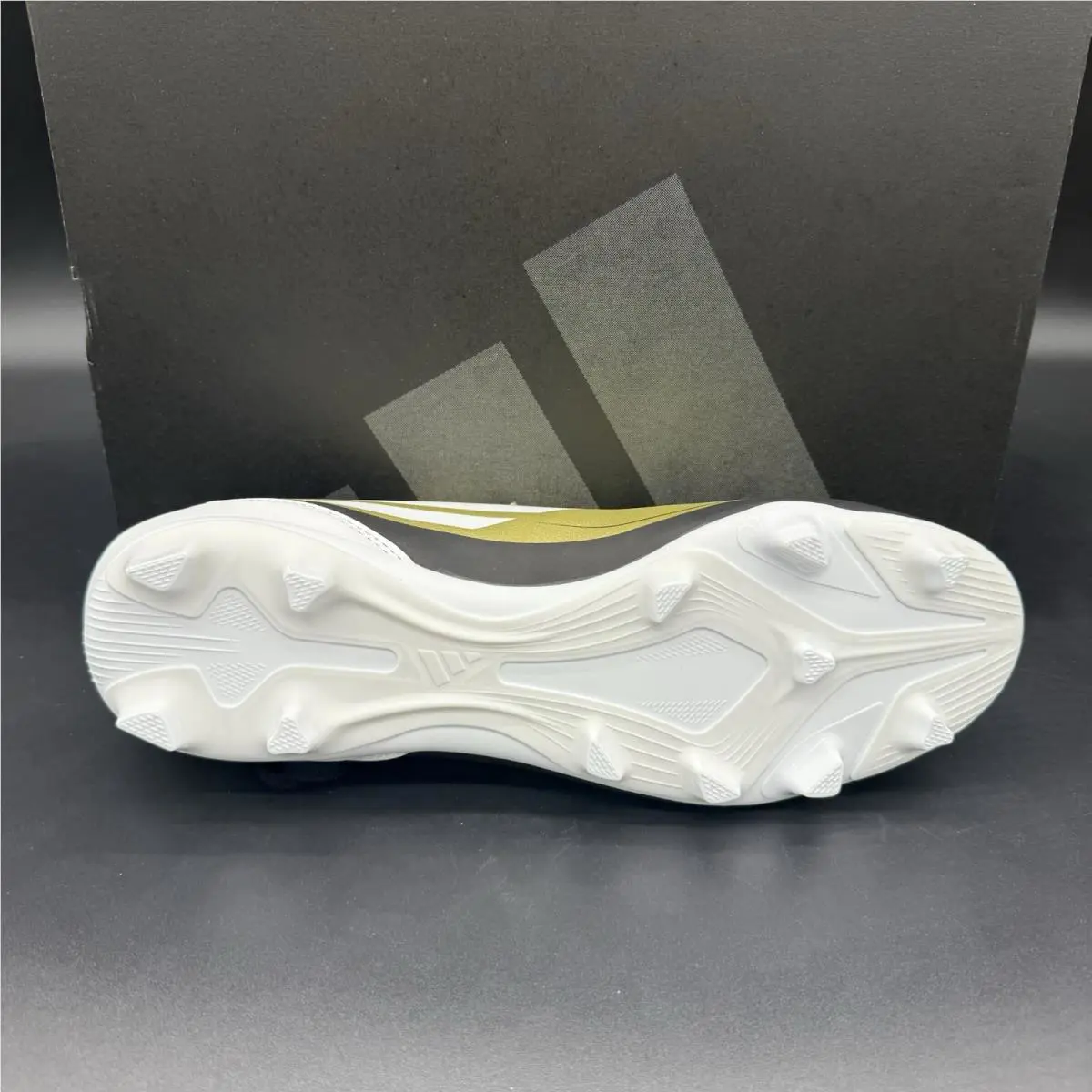 Adidas shoes - adidas F50 Club FXG Messi - IG9331 - Gold / Black / White 3