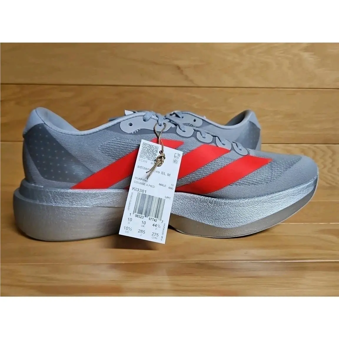 Adidas shoes - adidas Adizero Evo SL - Adizero Evo - KI3381 - Silver (UPC: 198323977427) 6