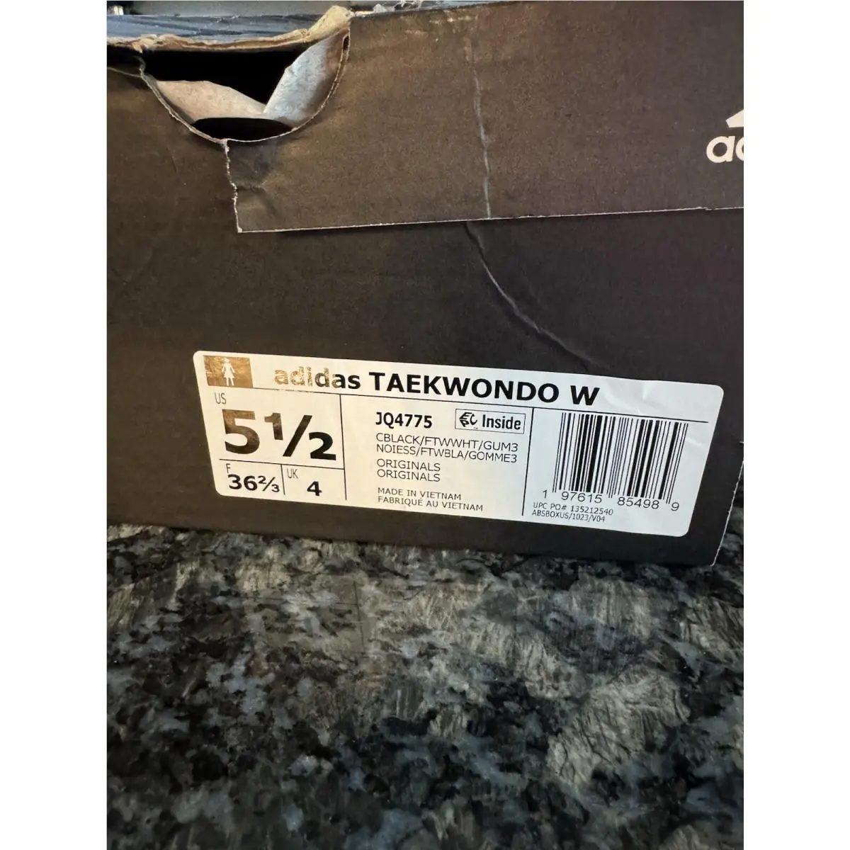 Adidas shoes - Taekwondo W - Taekwondo - Jq4775 - Black 3