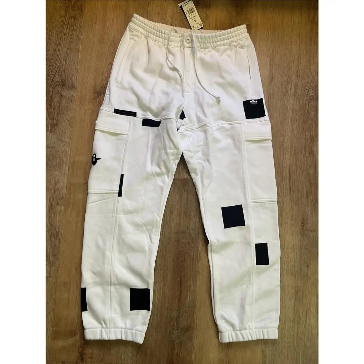 Adidas clothing - Shmoofoil Box Pants - Shmoofoil Box Pants - GL9962 - White, Manufacturer: White/Black 10