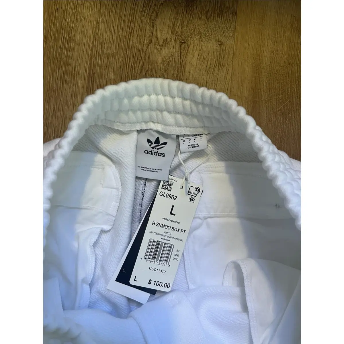 Adidas clothing - Shmoofoil Box Pants - Shmoofoil Box Pants - GL9962 - White, Manufacturer: White/Black 12