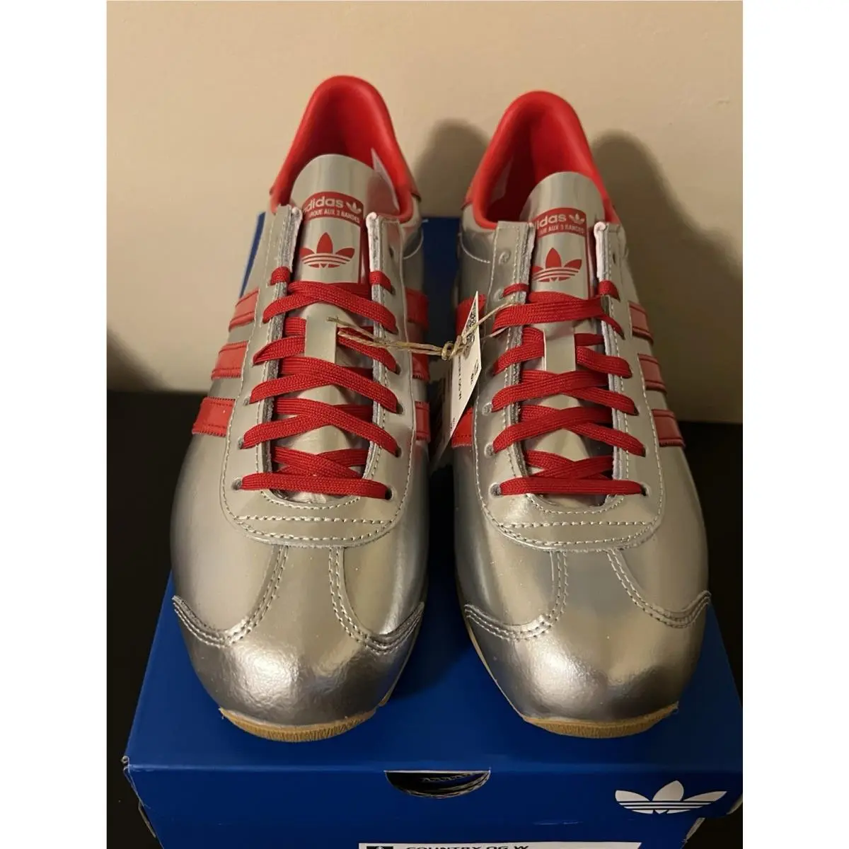 Adidas shoes - adidas Country OG - Country - JP8804 - Silver/Red 3