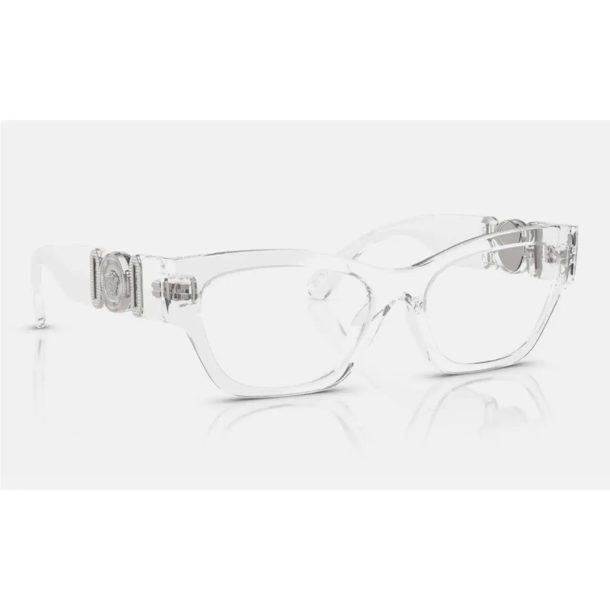 Versace Reading Glasses Mod. 3367-U 108 54-17 140 Crystal Silver Frames Readers