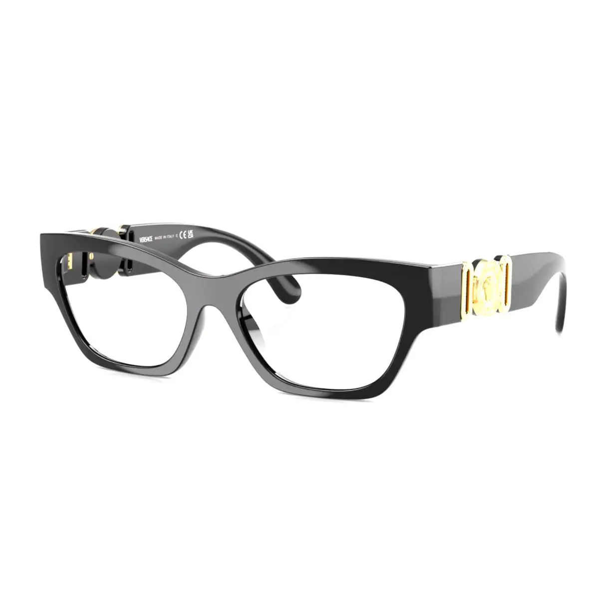 Versace Reading Glasses Mod. 3367-U GB1 54-17 140 Black Gold Frames Readers