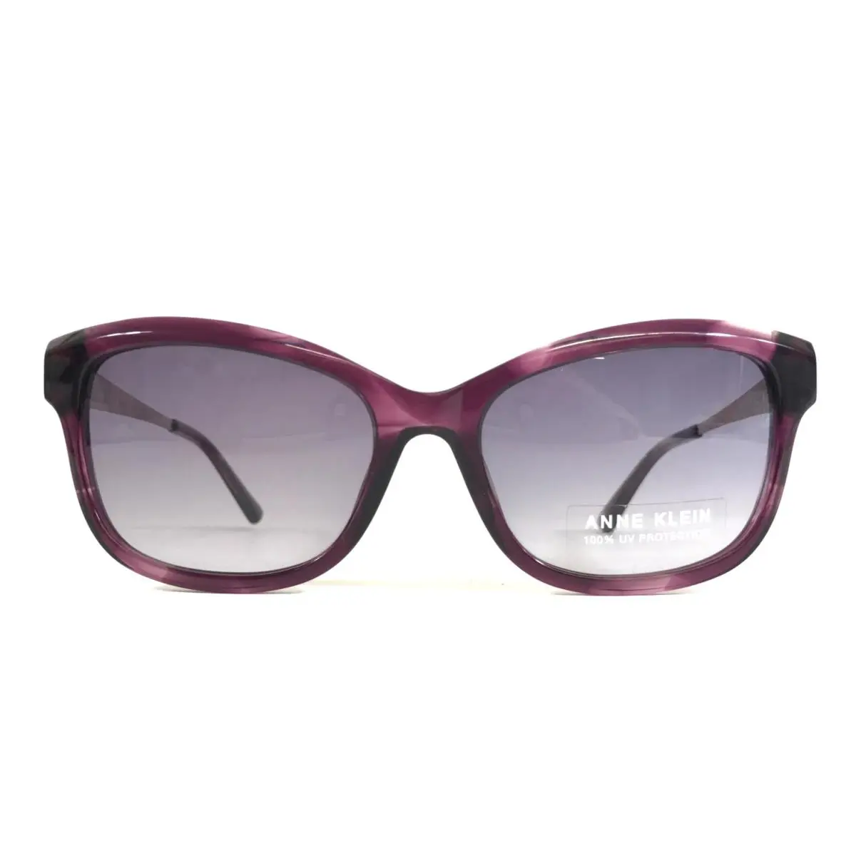 Anne Klein Sunglasses AK7048 505 Plum Horn Cat Gradient Purple Lenses