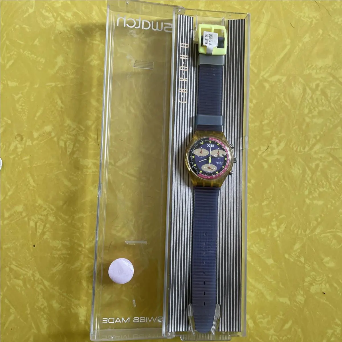 Vintage Old Stock Swatch Watch 1990`s Chrono