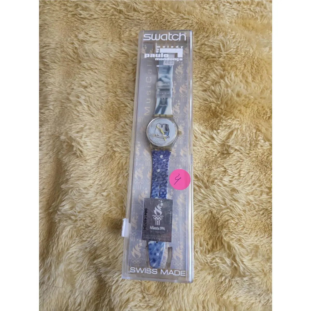 Vintage Old Stock Swatch Watch 1990`s Musicall Swatch Paulo Mendonca