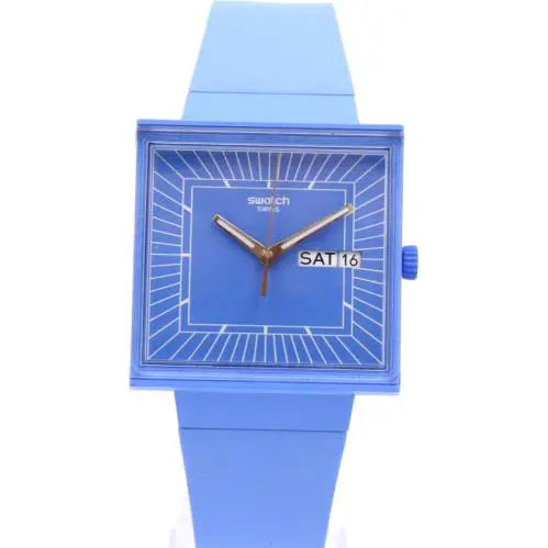 Swiss Swatch What If…sky Bio-ceramic Date Watch 33mm x 33mm SO34S700$115