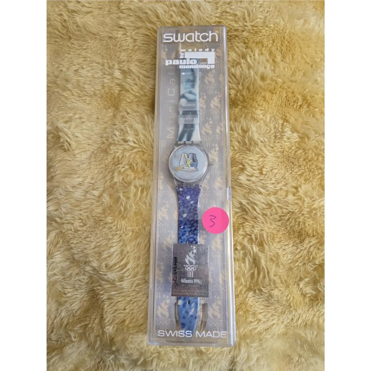 Vintage Old Stock Swatch Watch 1990`s Musicall Swatch Paulo Mendonca