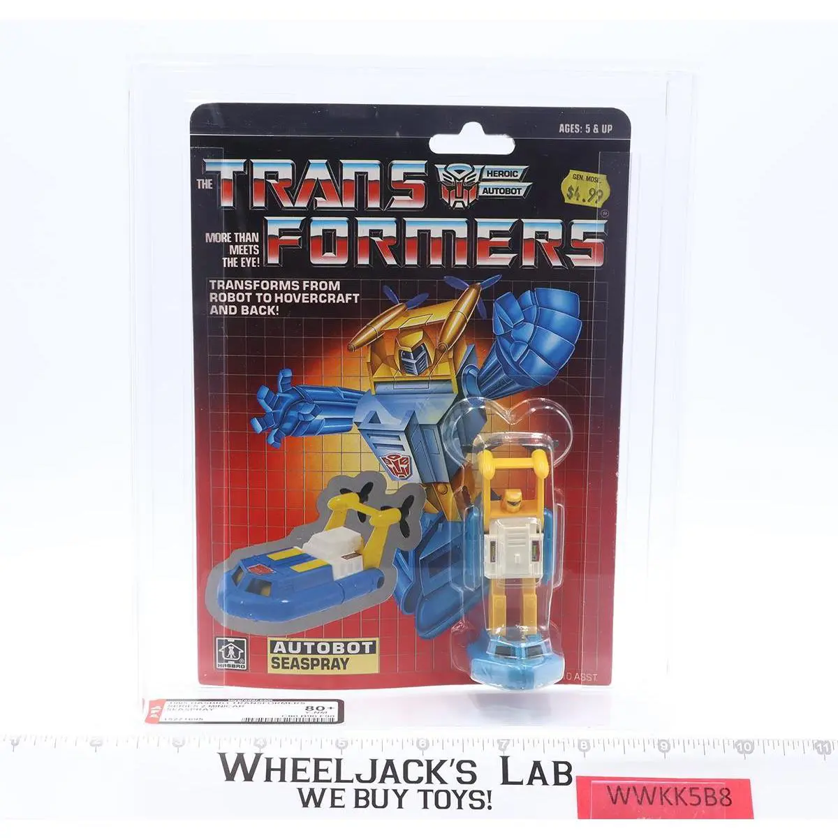 Seaspray Afa Graded 80+ 80/90/90 G1 Transformers 1985 Hasbro Minicar