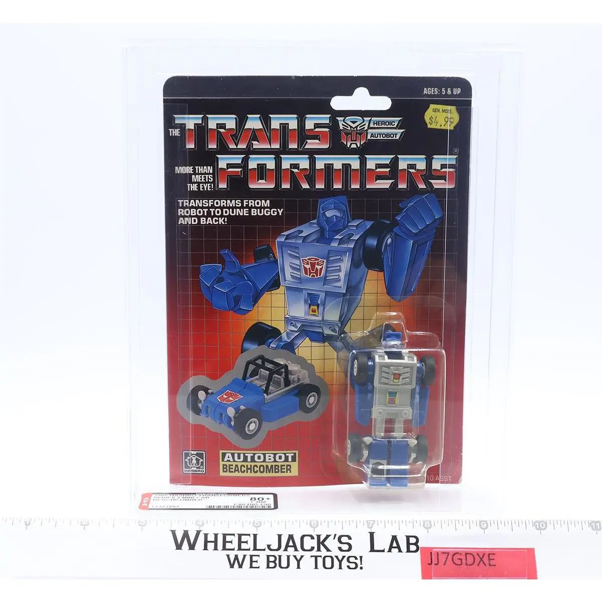 Beachcomber Afa Graded 80+ 80/85/90 G1 Transformers 1985 Hasbro