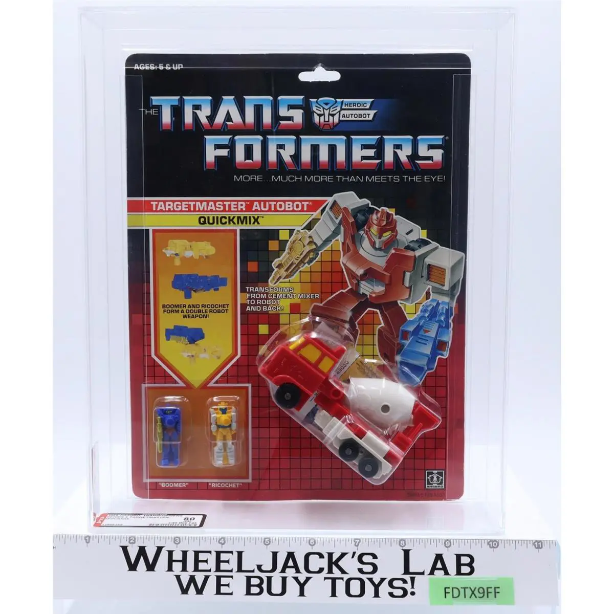 Quickmix Targetmaster Afa Graded 80 80/80/85 G1 Transformers 1988 Hasbro