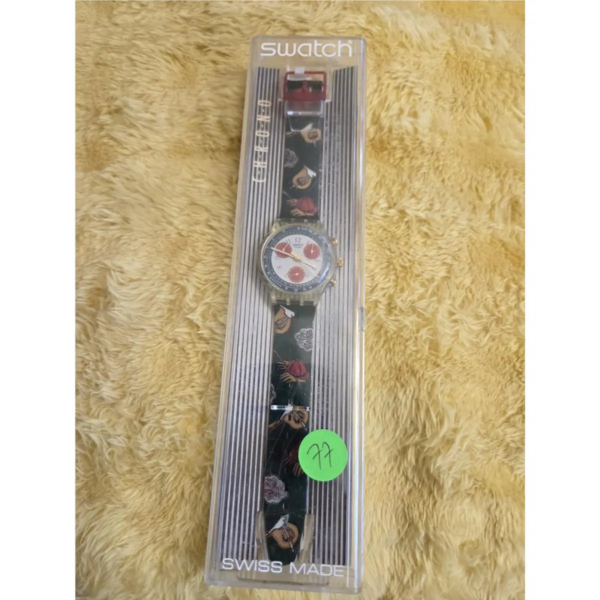 Vintage Old Stock Swatch Watch 1990`s Chrono Swatch