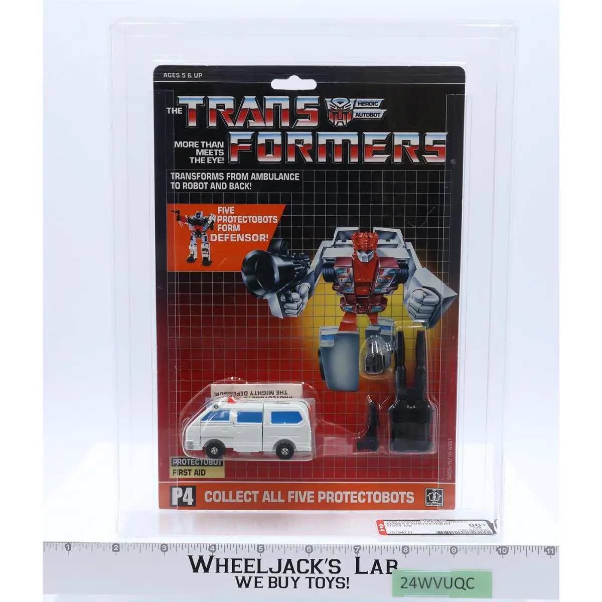 First Aid Afa Graded 80+ 80/85/85 G1 Transformers 1986 Hasbro