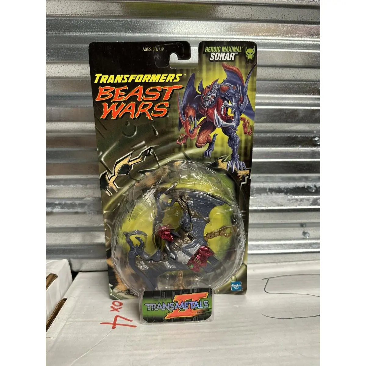 Transformers Beast Wars Transmetals II 2 Sonar Rare Roman Numeral Card Variant