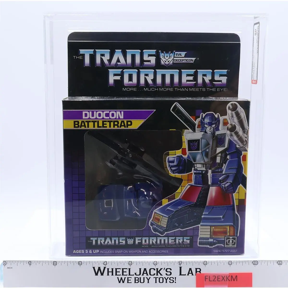 Battletrap Duocon Afa Graded 80 80/85/90 G1 Transformers 1987 Hasbro Tape Seal